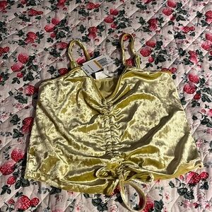 ⛱️NWT Hippie Rose sz Small scrunch tank